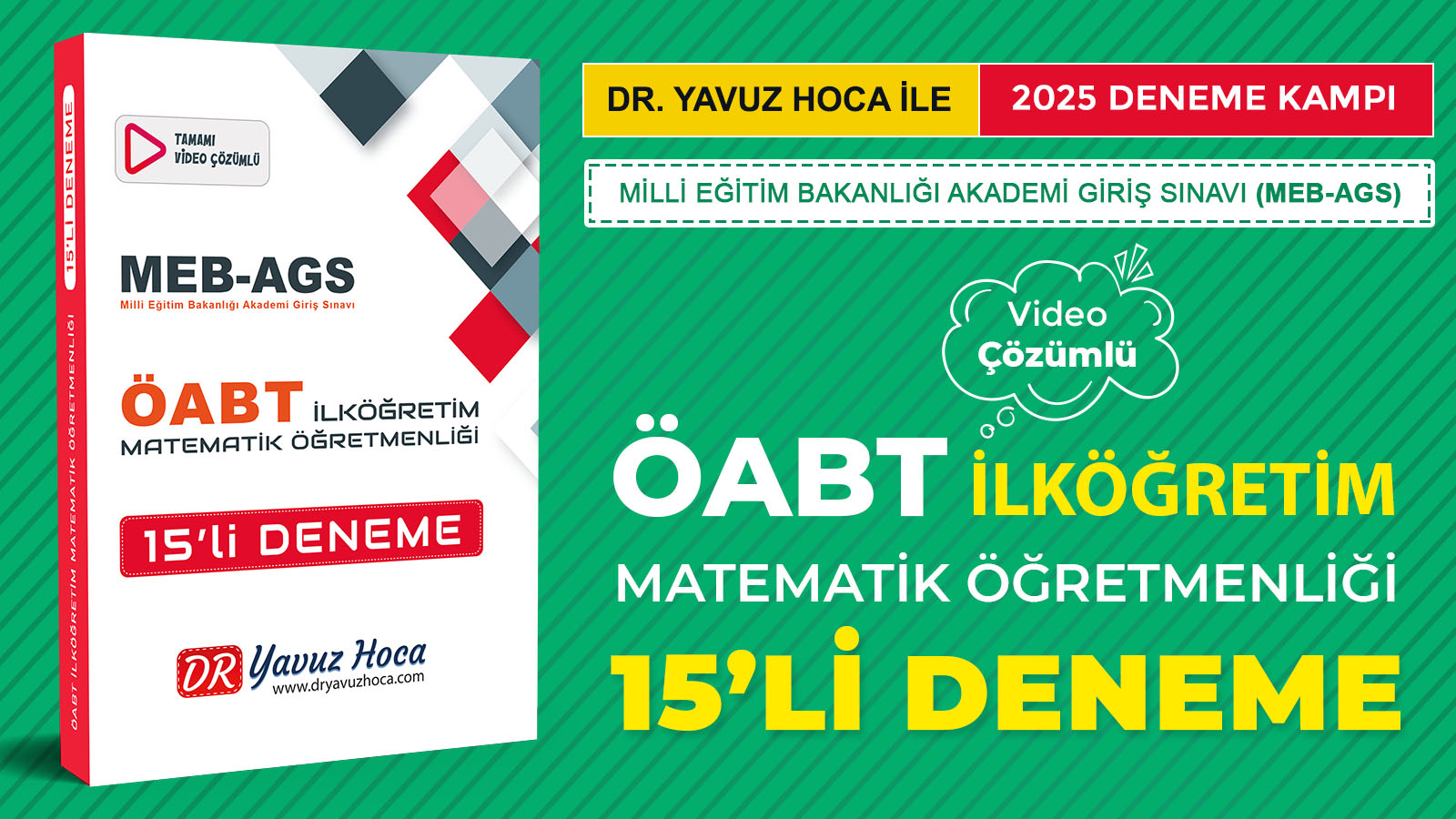 2025 ÖABT İlköğretim Matematik Öğretmenliği 15'li Deneme