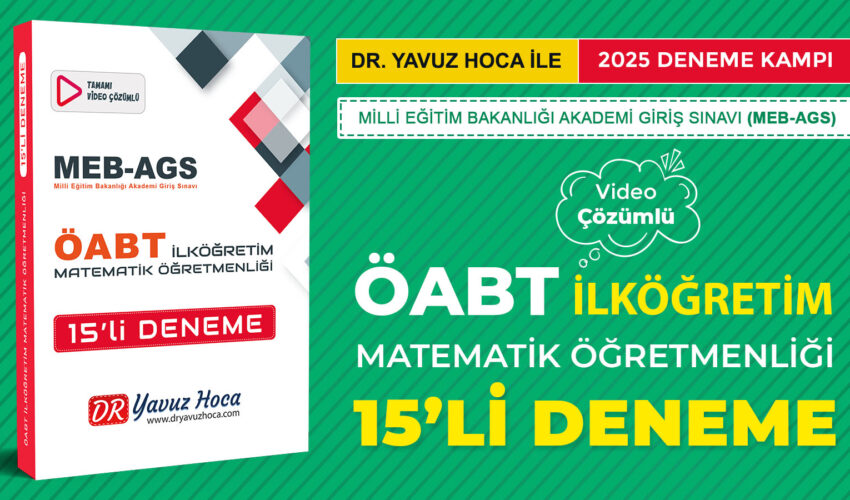 2025 MEB-AGS ÖABT İlköğretim Matematik Öğretmenliği Deneme