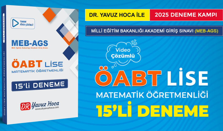 2025 MEB-AGS ÖABT Lise Matematik Öğretmenliği Deneme